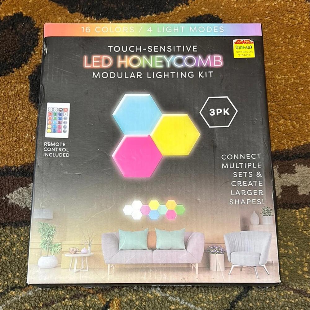 LED Honeycomb Modular‎ Lighting Kit - Multicolor